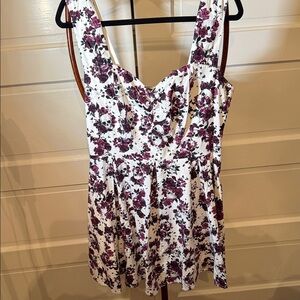 Hot Topic Skull Floral Corset Mini Sun Dress Whimsigoth Goth Coquette XL